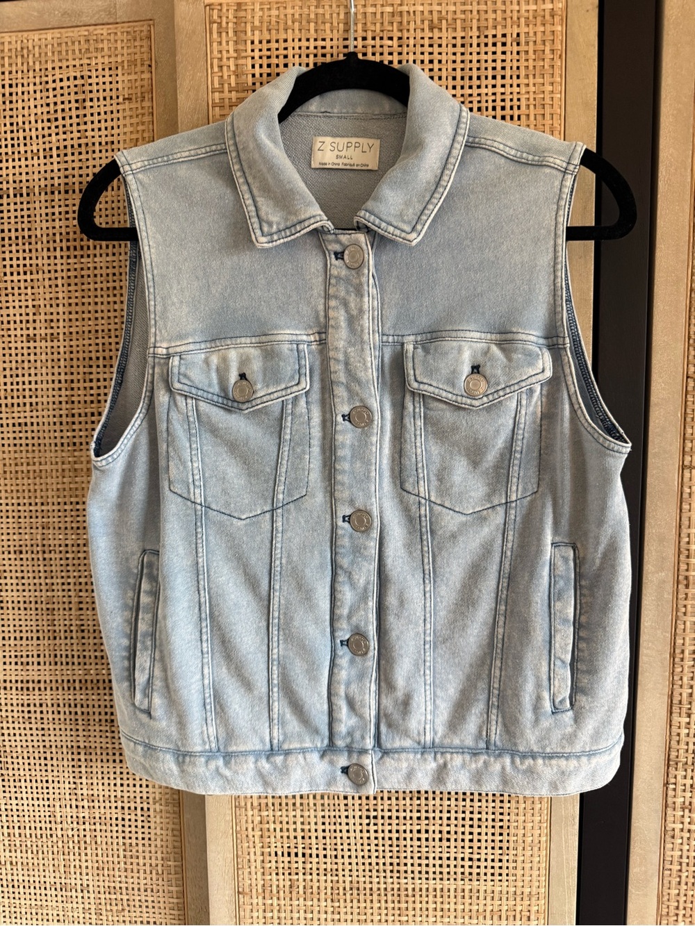 Z Supply Light Blue Sleeveless Vest